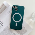 Husă iPhone 14 Pro Max, magnetică MagSafe, silicon, verde