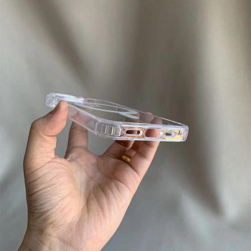 Husă iPhone 14 Pro Max, magnetică MagSafe, transparentă, transparent