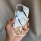 Husă iPhone 14 Pro Max, magnetică MagSafe, transparentă, transparent