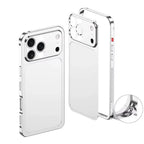Husă iPhone 14 Pro Max, metalică unibody, mată, argintiu