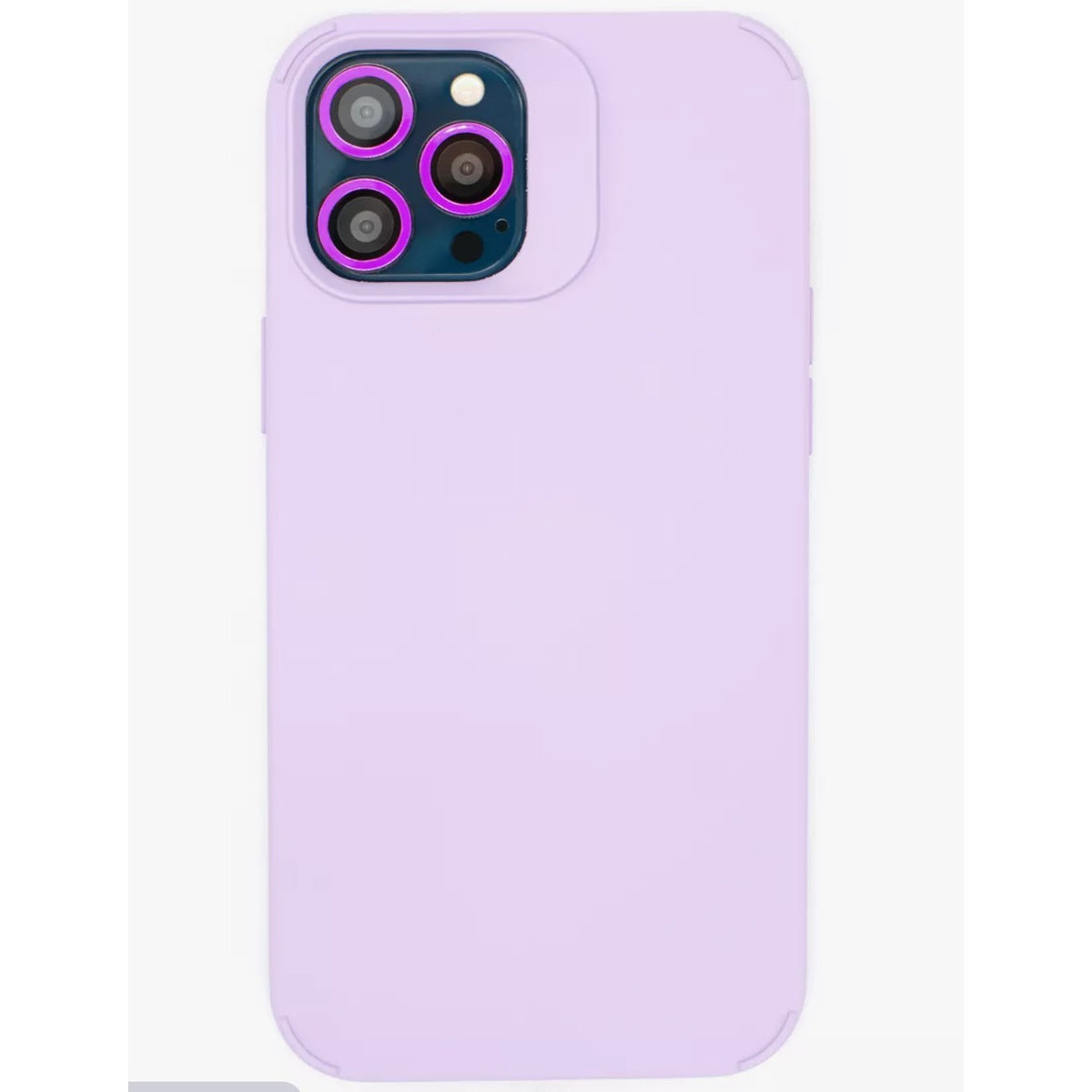 Husă iPhone 14 Pro Max, silicon, cu protecție fosforescentă pentru camere, mov