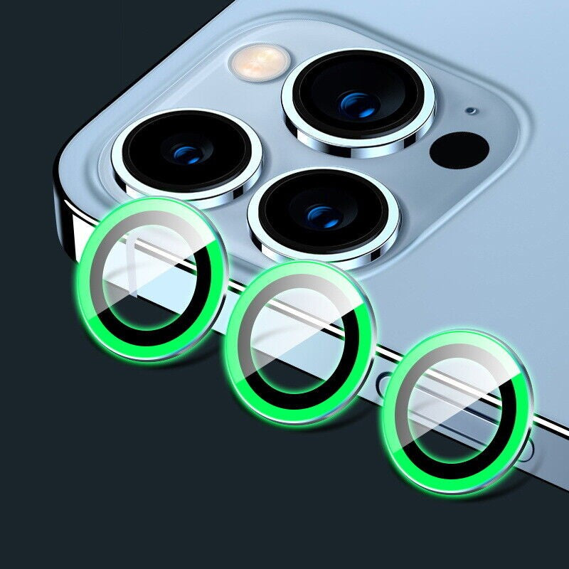 Husă iPhone 14 Pro Max, silicon, cu protecție fosforescentă pentru camere, verde