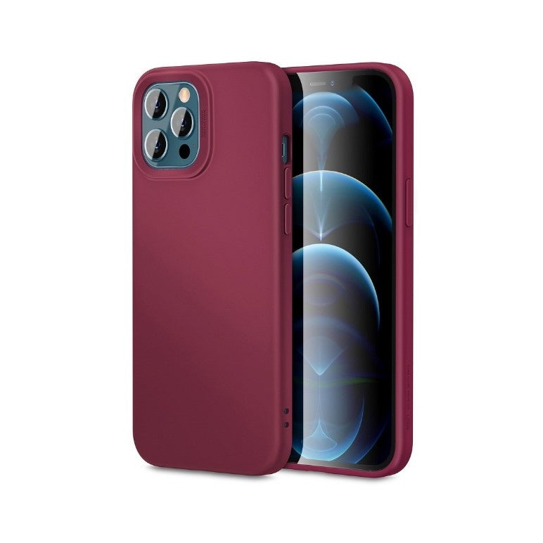 Husă iPhone 14 Pro Max, silicon, vișiniu