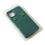 Husă iPhone 14 Pro, silicon, cu protecție fosforescentă pentru camere, verde