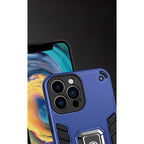 Husă iPhone 14 Pro, ultra-rezistentă cu suport, albastru