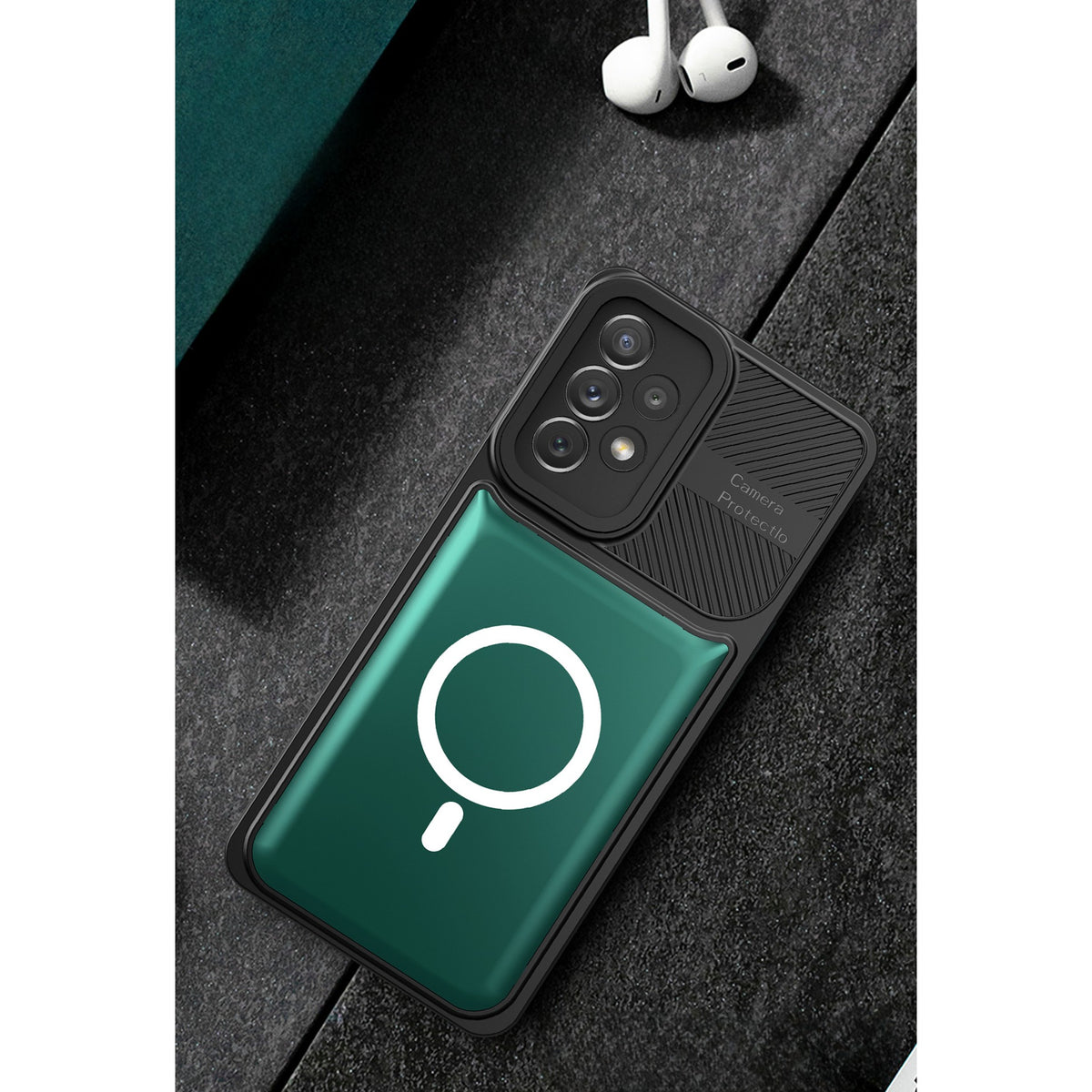 Husă iPhone 14, tip armură, verde închis