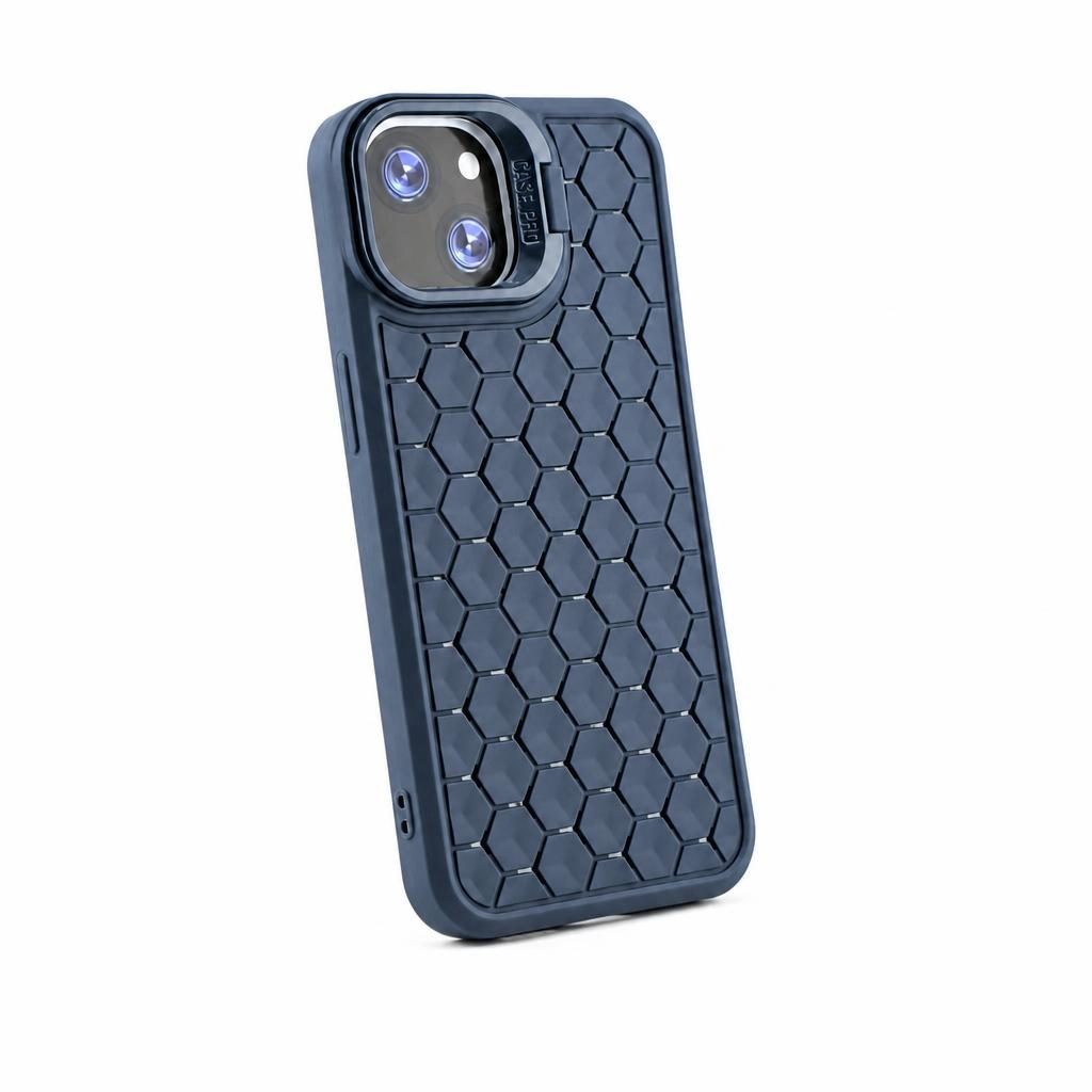 Husă iPhone 15, antișoc, albastru