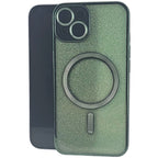 Husă iPhone 15 Plus, magnetică MagSafe, verde
