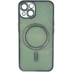Husă iPhone 15 Plus, magnetică MagSafe, verde
