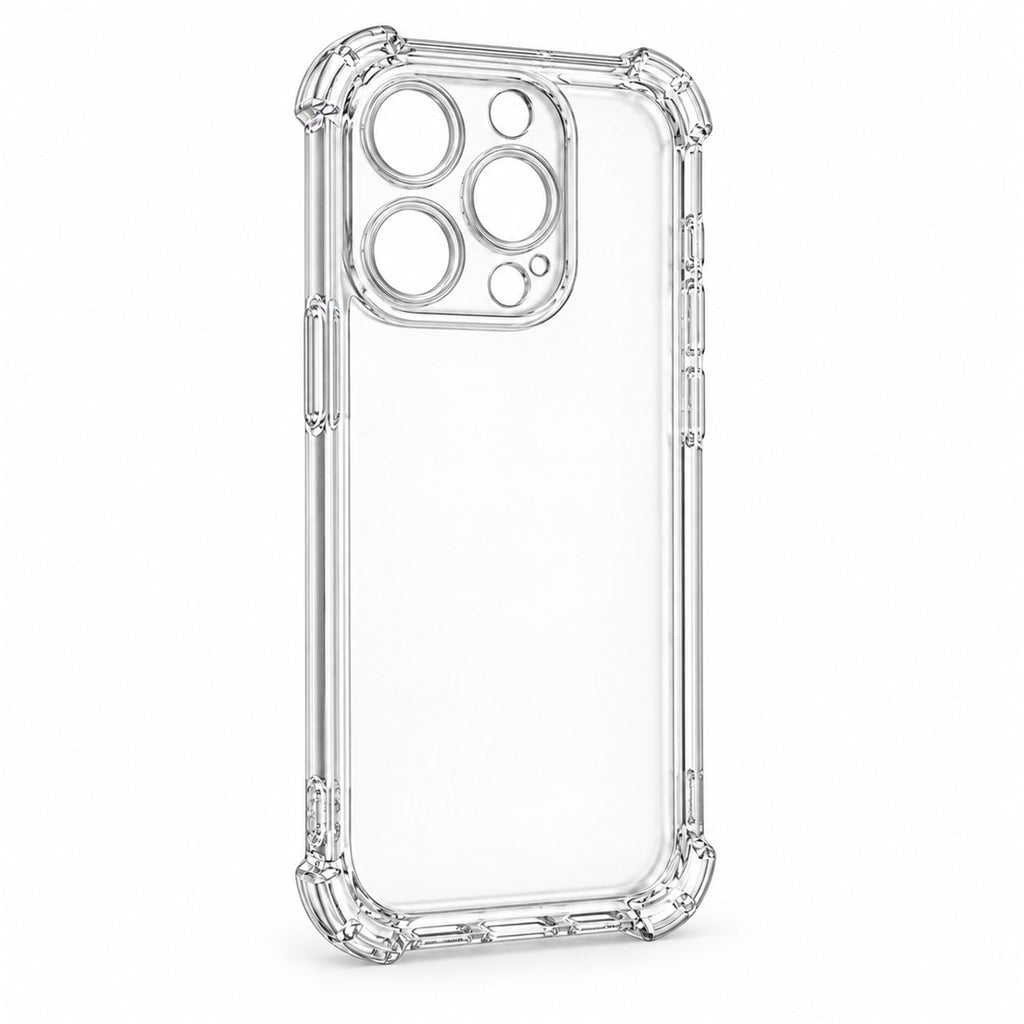 Husă iPhone 15 Pro, antișoc, transparentă, cu colțuri întărite, transparent