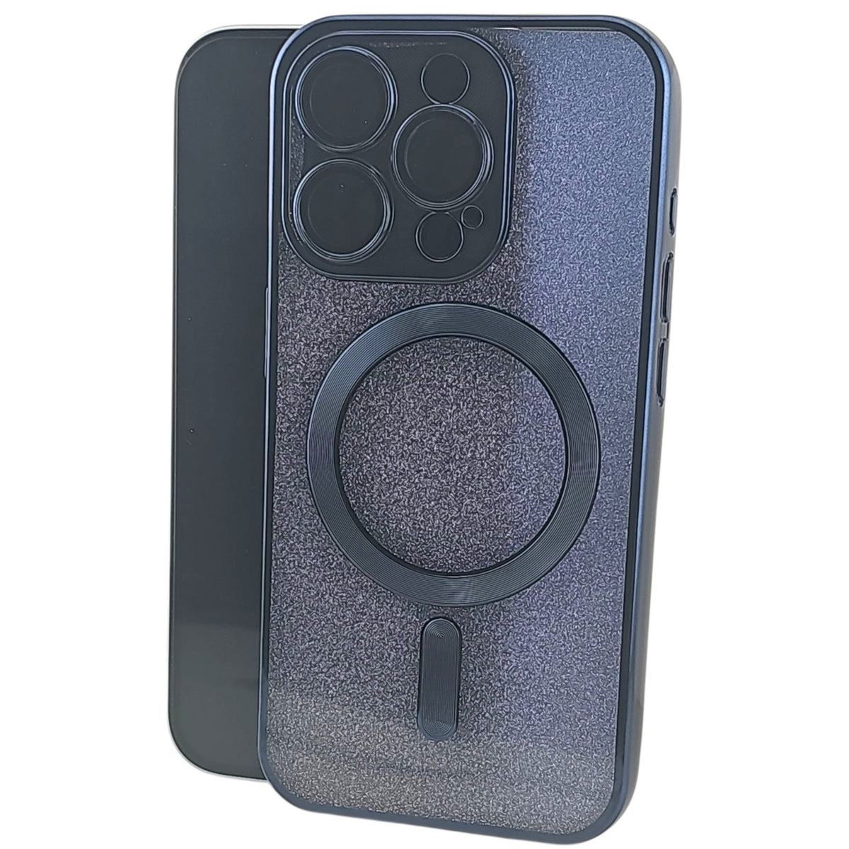 Husă iPhone 15 Pro, magnetică MagSafe, albastru marin