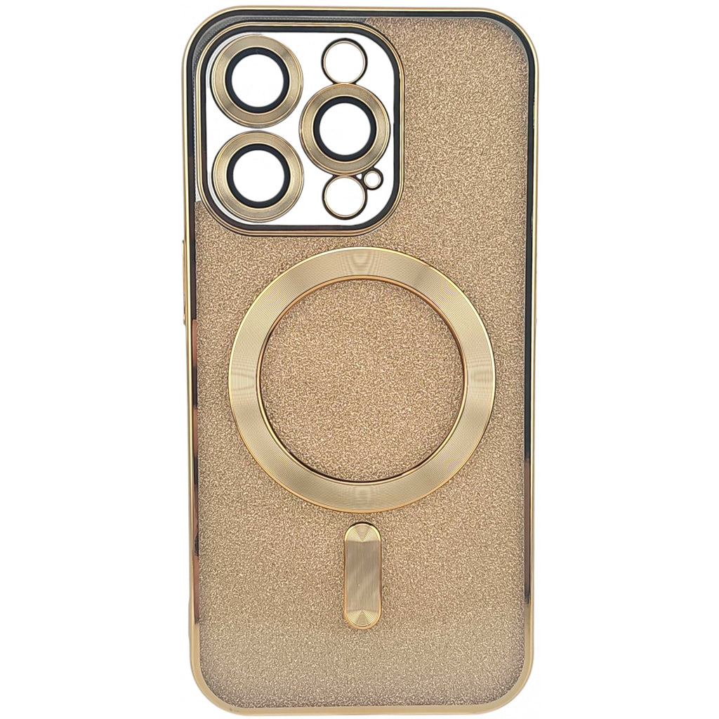Husă iPhone 15 Pro, magnetică MagSafe, auriu