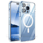 Husă iPhone 15 Pro, magnetică MagSafe, transparentă, transparent