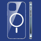 Husă iPhone 15 Pro, magnetică MagSafe, transparentă, transparent