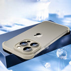 Husă iPhone 15 Pro Max, fără spate, doar colțuri și cameră, gri