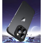 Husă iPhone 15 Pro Max, fără spate, doar colțuri și cameră, negru