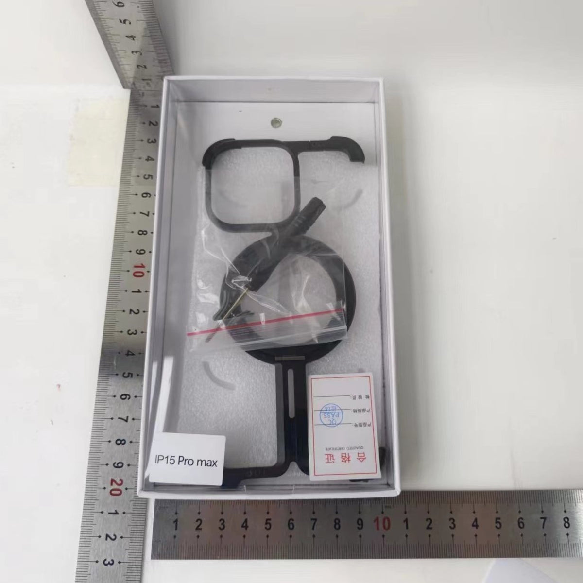 Husă iPhone 15 Pro Max, magnetică MagSafe, metalică fără ramă, negru