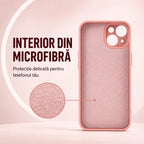 Husă iPhone 15, silicon, roz