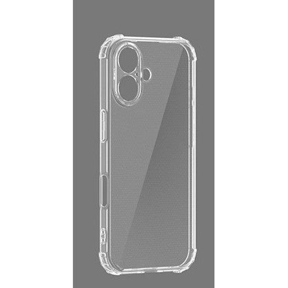Husă iPhone 16, cu protecție porturi, transparent
