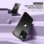 Husă iPhone 16, fără spate, doar colțuri și cameră, negru