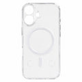 Husă iPhone 16, magnetică MagSafe, transparentă, din silicon, transparent