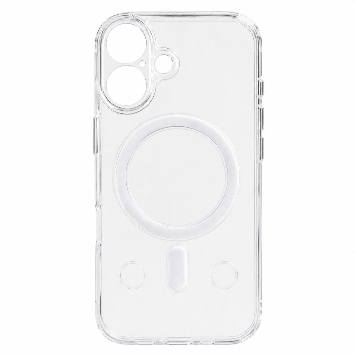 Husă iPhone 16, magnetică MagSafe, transparentă, din silicon, transparent
