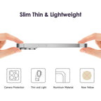 Husă iPhone 16 Plus, fără spate, doar colțuri și cameră, argintiu