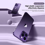 Husă iPhone 16 Plus, fără spate, doar colțuri și cameră, mov