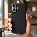 Husă iPhone 16 Plus, magnetică MagSafe, silicon, negru