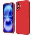 Husă iPhone 16 Plus, mată, roșu