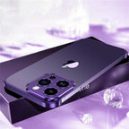 Husă iPhone 16 Pro, fără spate, doar colțuri și cameră, mov