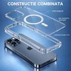 Husă iPhone 16 Pro, magnetică MagSafe, transparentă, transparent