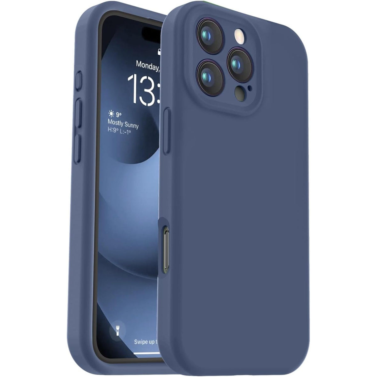Husă iPhone 16 Pro, mată, albastru
