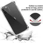 Husă iPhone 16 Pro Max, antișoc, transparent