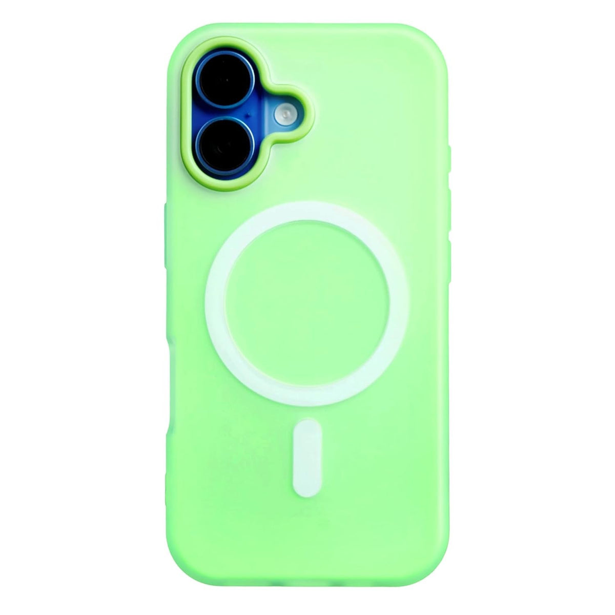 Husă iPhone 17, magnetică MagSafe, mată, verde