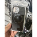 Husă iPhone 17 Pro Max, magnetică MagSafe, cu portcard detașabil, mov