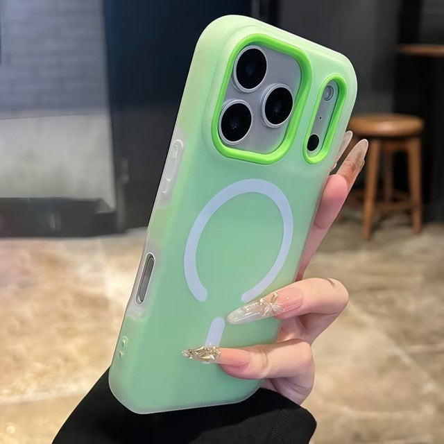 Husă iPhone 17 Pro Max, magnetică MagSafe, mată, verde
