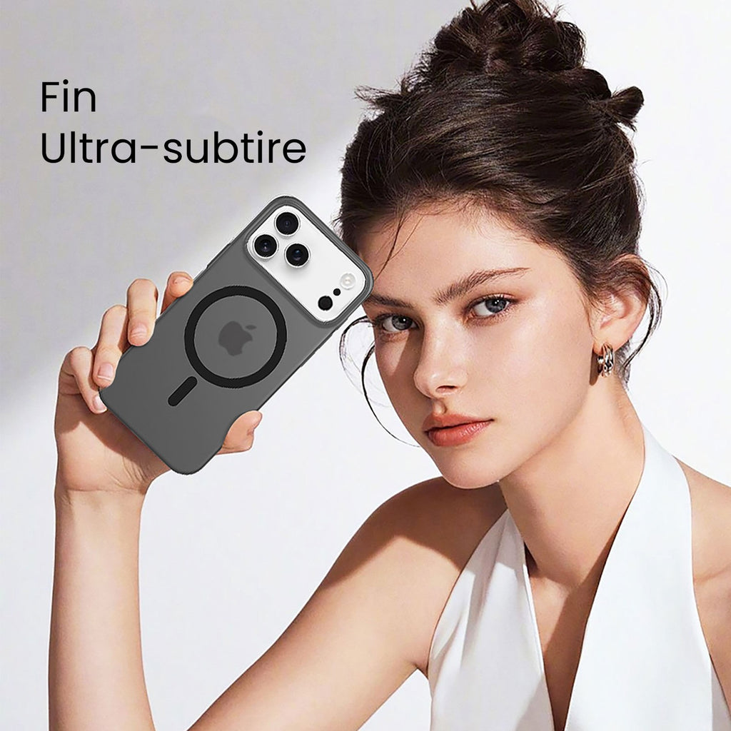 Husă iPhone 17 Pro Max, magnetică MagSafe, negru