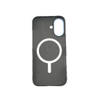 Husă iPhone 17, texturată, cu inel-suport magnetic, albastru