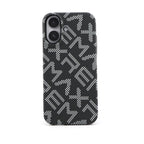 Husă iPhone 17, texturată, cu inel-suport magnetic, negru