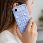 Husă iPhone Air, din silicon, cu ventuze, alb