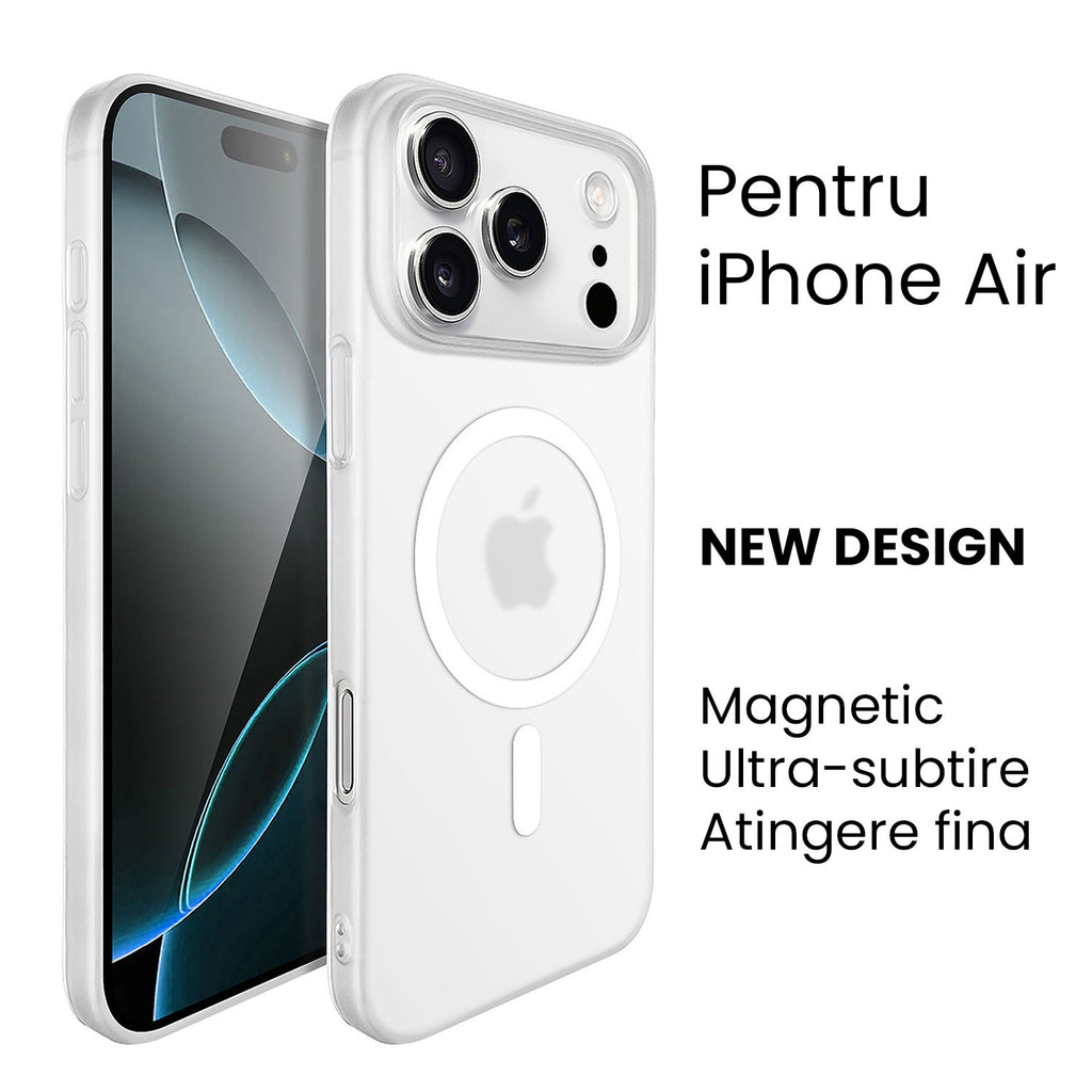 Husă iPhone Air, magnetică MagSafe, alb