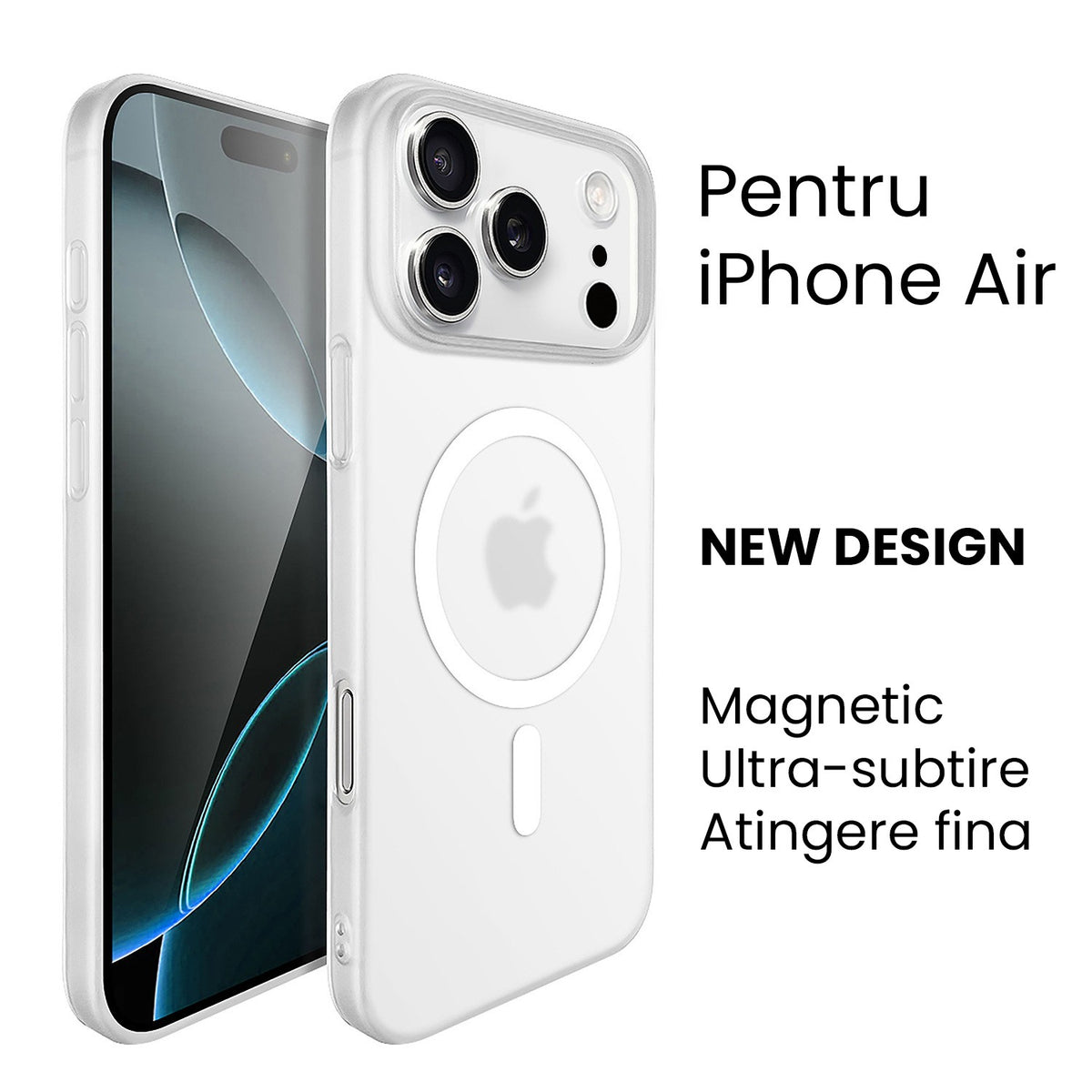 Husă iPhone Air, magnetică MagSafe, alb