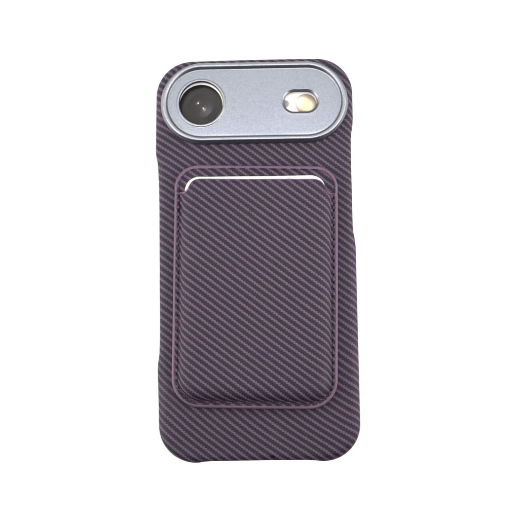 Husă iPhone Air, magnetică MagSafe, cu portcard detașabil, mov
