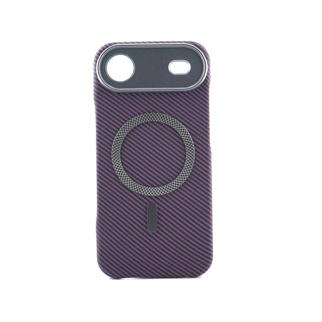 Husă iPhone Air, magnetică MagSafe, cu portcard detașabil, mov