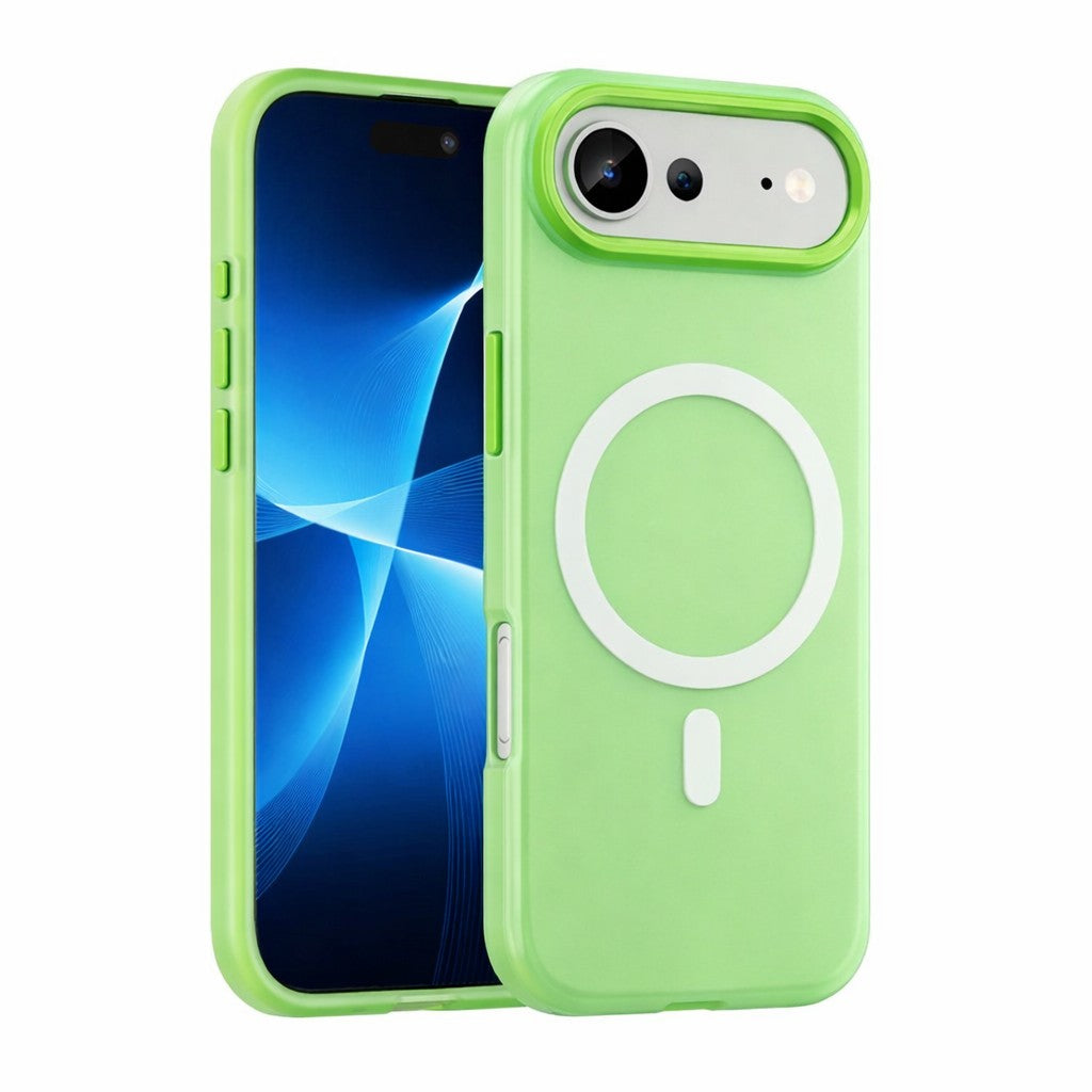 Husă iPhone Air, magnetică MagSafe, mată, verde