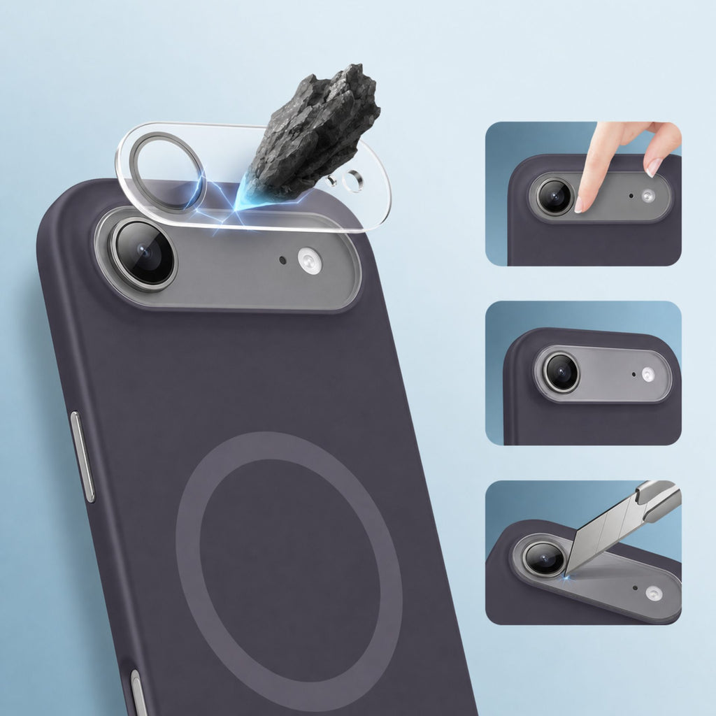 Husă iPhone Air, magnetică MagSafe, silicon, gri