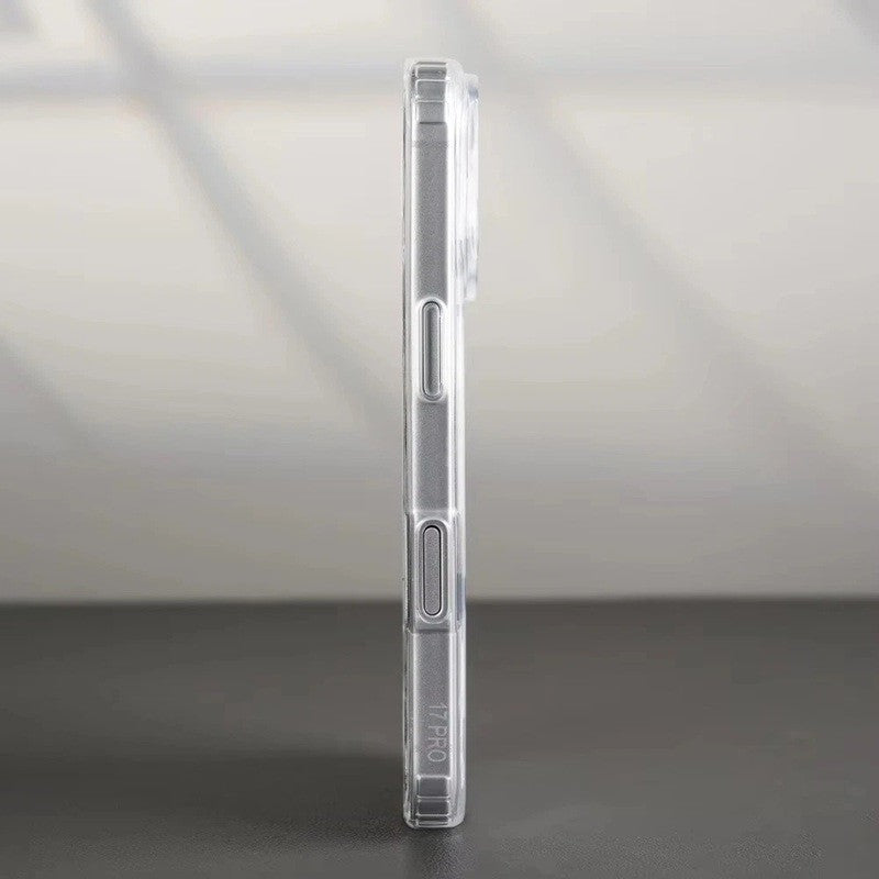 Husă iPhone Air, magnetică MagSafe, transparentă, din silicon, transparent