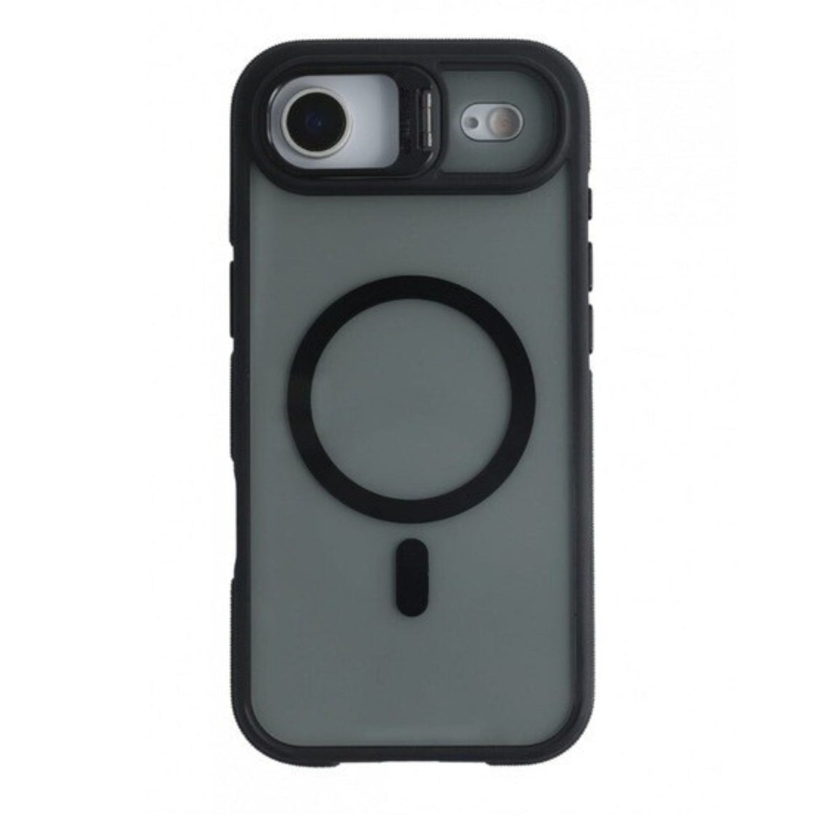Husă iPhone Air, magnetică MagSafe, transparentă, negru
