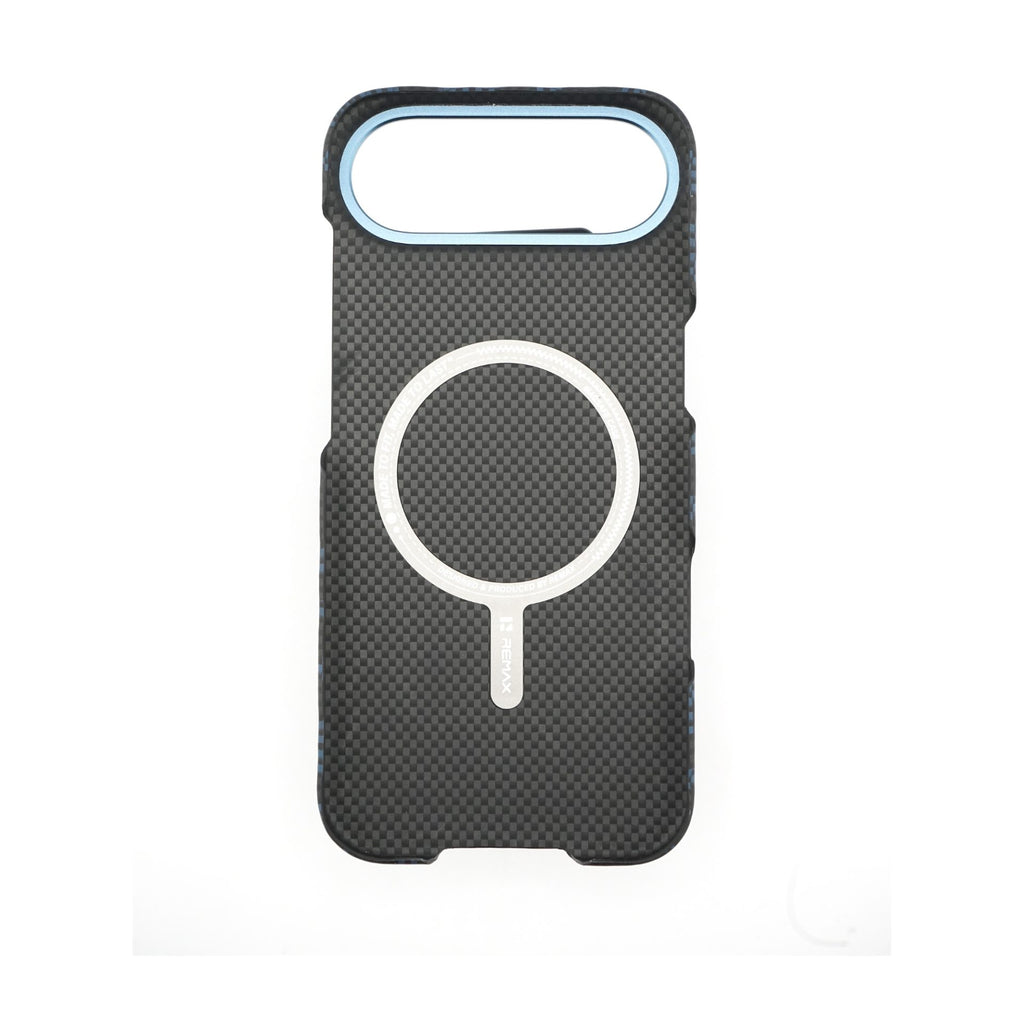 Husă iPhone Air, texturată, cu inel-suport magnetic, albastru